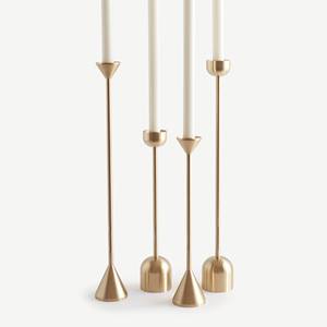 Soporte de vela de alta calidad para restaurante, decoración del hogar, soporte de vela de metal negro y dorado - Product Image 3