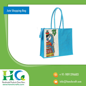 2024 Best New Eco-friendly Biodegradable <b>Jute</b> Carry <b>Bag</b> Handmade Multipurpose Zip Handle Top Sales in India for Promotions - Product Image 6