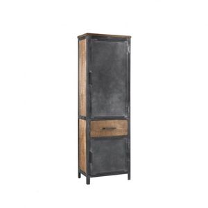 Iron Metal Frame Wooden old Reclaimed <b>Rustic</b> finished home <b>Cabinet</b> furniture - Product Image 2