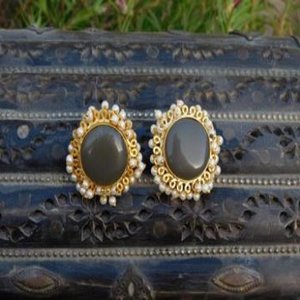 WEDDING AND PARTY WEAR DESIGNER STONE EARING - Product Image 1