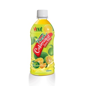Bouteille de 350ml de boisson au jus de calamansi frais sans sucre Purée naturelle transformée certifiée Halal Emballage en vrac - Product Image 1
