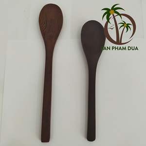 Cubiertos de coco ecológicos de alta calidad-Juego de tenedor de cuchara para viajar Utensilios de cocina para acampar-Ingredientes naturales - Product Image 4