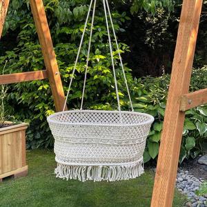 Columpio de Macramé Hecho a Mano para Bebé, Cuna de Macramé Estilo Boho - Product Image 1