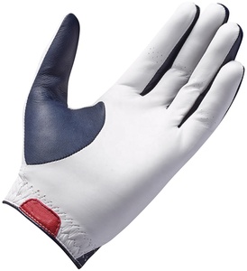 Gants de Golf pour hommes, antidérapants, en cuir, blanc et bleu, interface respirante de haute qualité - Product Image 2