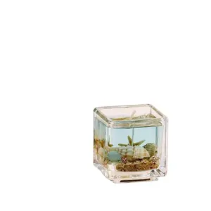 Ocean Serie Multicolore Home Decor Vaso di Vetro <span class=keywords><strong>Gel</strong></span> Candela di Cera Profumata - Product Image 1