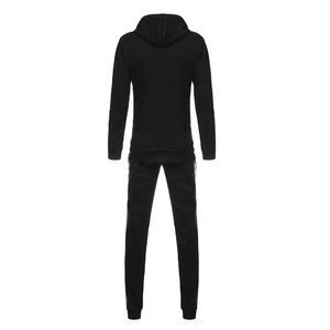 Conjunto de chándal informal para hombre, ropa deportiva de invierno para exteriores, chándal de poliéster holgado, chaqueta de bloque de Color de talla grande, venta al por mayor - Product Image 5