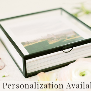 <b>BLACK</b> Glass <b>Box</b> | 5x5 Photo <b>Box</b> | Proof Print Packaging | Photographer Gifts for Clients - Product Image 1