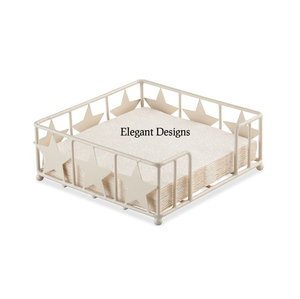 Porte-serviettes en acier inoxydable de haute qualité forme carrée porte-serviettes de luxe fait à la main articles de table meilleure vente porte-serviettes - Product Image 5