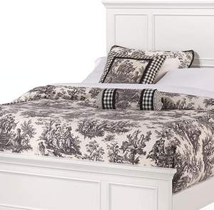 Ensemble de meubles de chambre à coucher en cuir sculpté, Style européen Antique et moderne, cadre de lit en bois massif - Product Image 4