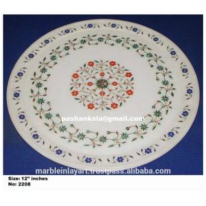 Plaque d'incrustation de marbre de conception exclusive pour la décoration à la maison - Product Image 1