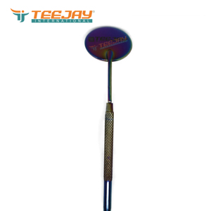 TEEJAY Plasma Rainbow Rounded Eyelash <b>Mirror</b> Stainless Steel Smooth Tip <b>Small</b> Customized Logo Customized Color DHL FEDEX Western - Product Image 3