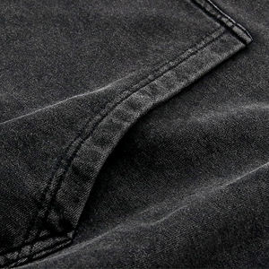 2021 unisexe coton 320g 400 Gsm lourd personnalisé Vintage lavage à l'acide pull à capuche haute qualité français sans ficelle à capuche hiver - Product Image 2