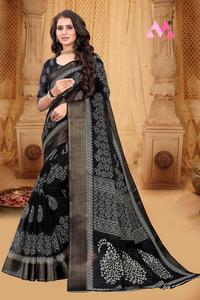 Indien Katan Saree dernier concepteur fête porter mariage dames femmes porter Georgette soie broderie travail Sari avec Blouse Alphanumero - Product Image 6