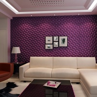 Mur intérieur et Plafond Couvrant Insonorisé 3D Panneau Mural En Cuir panneaux muraux décoratifs