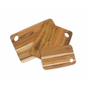 Planche à découper rectangulaire en bois ensemble de 3 tailles différentes pour planche de service à pizza légumes cuisine Homeware planche à découper - Product Image 1