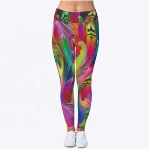 Style avec leggings simples à imprimé floral pantalon de yoga taille haute pour femmes systèmes de sublimation parfaits pour le yoga et le fitness - Product Image 5