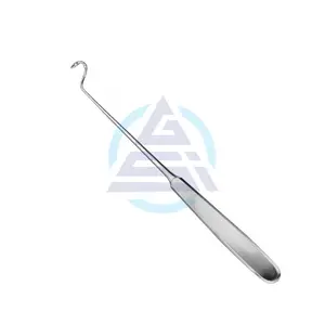 Deschamps Ligature Needle Right Left Medical Surgical Suture Instruments Curved and Sharp 225mm