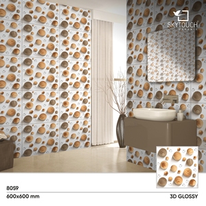 Carreaux de sol en porcelaine de terrazzo poli rustique 3D colorés de qualité supérieure 60x60 pour le bureau et la maison du principal fournisseur - Product Image 2
