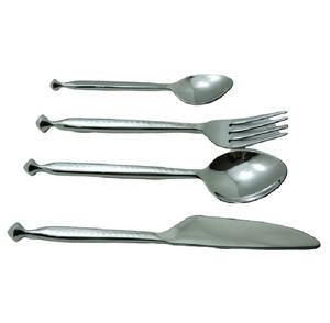 Juego de Cubiertos de acero inoxidable con logotipo personalizado de venta directa de fábrica, nuevo diseño de mango, hotel de lujo, boda, Venta caliente, MOQ bajo sostenible - Product Image 1