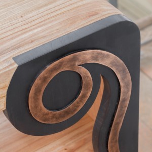 Aparador Toge de Madera Maciza con Acabado Natural, Mueble Clásico de Almacenamiento para Sala de Estar, Comedor, Hogar y Hotel - Product Image 3