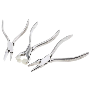 ชุดคีมแว่นครอบตาสเตนเลสสตีล5ชิ้น,คีมซ่อมกรอบแว่นตาออปติคัลพร้อมกระเป๋าใส่สีดำCE - Product Image 5