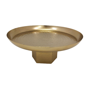 Luxurious Design Handmade Metal Cake <b>Stand</b> with Hammered Design Base for Wedding <b>Table</b> <b>Top</b> <b>Display</b> in Wholesale. - Product Image 2