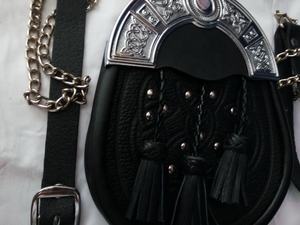 Sporran-bolsa deportiva de cuero hecha a medida, para bolsos escoceses, ropa deportiva tradicional - Product Image 6