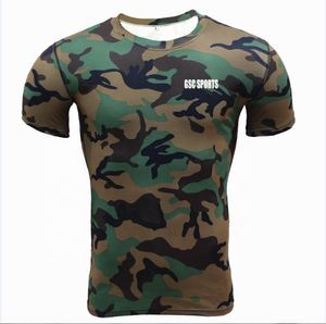 <b>Men</b> <b>Compression</b> Muscle Fit Tops Quick Dry Sublimation Camouflage Printed <b>Men</b> t <b>Shirt</b> on Wholesale Price with Custom Printing - Product Image 3