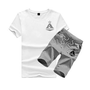 Best Selling Men's Gym Training Summer Sets / <b>Shorts</b> Summer Sets for Boys in Stripped Design - Product Image 5