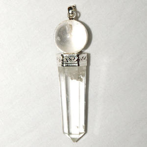 Mayorista de colgantes de bola y Punta de cuarzo cristal: colgantes de bola y Punta de cuarzo cristal en venta - Product Image 1