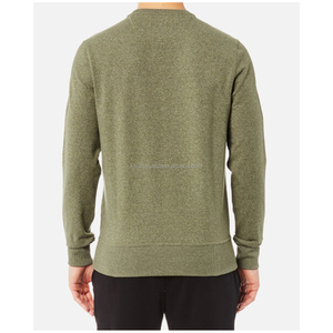 KISSM4, suéter de cuello redondo de alta calidad para hombre, sudaderas 100% de algodón, forro polar, patrón sólido, bolsillo tejido de talla grande, calle de invierno - Product Image 2