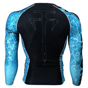 Service OEM - Rashguard MMA en polyester/nylon, sur mesure, séchage rapide, unisexe, manches longues/courtes - Product Image 4