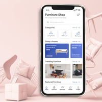 Société de développement application Mobile mobilier 20 k, application iPhone et Android, services de développement par microprocesseur