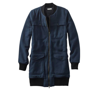 Chaqueta de béisbol de satén con logotipo personalizado para mujer, chaqueta universitaria de manga larga con letras, cremallera bordada, forro de lana teñido transpirable - Product Image 3