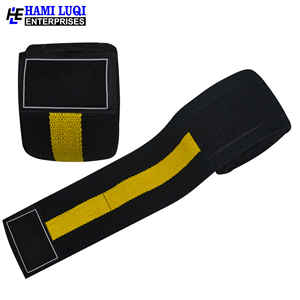 Rodilleras con soporte elástico: mezcla de algodón para levantamiento de pesas, levantamiento de pesas y entrenamientos de gimnasio - Product Image 4