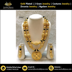 Exclusivo Collar de Moda de Imitación de Oro para Mujer, Conjunto de Joyería de Diseño Africano, Tradicional para Bodas, Compromisos, Aniversarios y Fiestas - Product Image 4