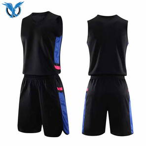 Conjunto de Uniforme de Baloncesto para Hombre, Camiseta sin Mangas con Cuello en V y Pantalones Cortos con Cintura Elástica, Diseño con Bloques de Color, Poliéster que Absorbe la Humedad - Product Image 2
