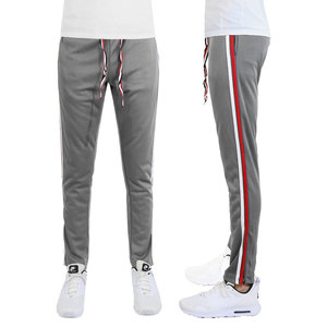 Pantalones deportivos personalizados para hombre, novedad en ropa de calle de verano, pantalones de chándal ajustados a rayas laterales con estilo informal de cintura media - Product Image 5