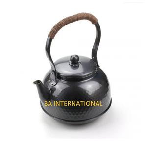 Tetera de diseño transicional de latón de forma redonda, de lujo, estilo rústico, para servir café, de alta tendencia - Product Image 3