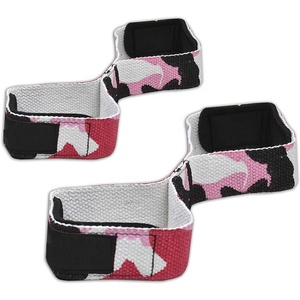 2025 personalizado camuflaje algodón figura 8 correas de elevación neopreno acolchado gimnasio entrenamiento muñequeras gran oferta equipo de levantamiento de pesas a granel - Product Image 3
