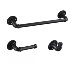 Industriel Double Tuyau En Métal Porte-Serviette - Product Image 3