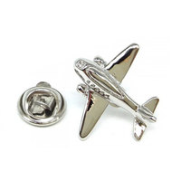 Badge personnalisé en métal, souvenir, pilote de ligne, modèle d'avion doré