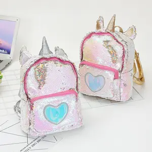 Kunden spezifisches Design Bling Critter Glitter funkeln Mini Pailletten niedlichen Teen Kinder Mädchen Kinder weichen Einhorn Schule Rucksack Tasche