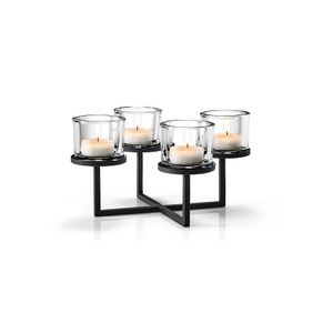 Porte-bougie décoratif en métal de Noël fait main, style classique, en acier inoxydable couleur argent, taille et forme personnalisées, pour la maison - Product Image 5
