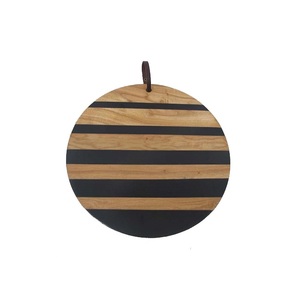 Bloc à découper en bois fait à la main planche à découper de fruits de forme ovale de qualité supérieure conception de vente chaude - Product Image 2