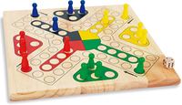Jeu de société éducatif en bois Ludo Serpents et Échelles, coins carrés, coffret cadeau, lot de 2, pour enfants et famille, design personnalisé, portable