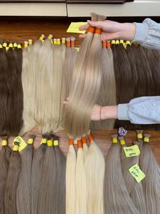 Extension de cheveux vietnamiens couleur blonde cheveux humains vierges en vrac couleur top qualité avec des fournisseurs en gros - Product Image 3