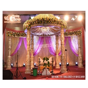 Pilares de boda indio del Sur, Mandap DE BODA indio, decoración de boda bonita, decoración de boda en EE. UU. - Product Image 1