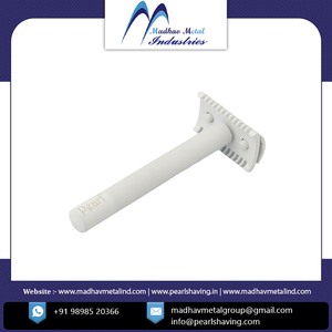 Afeitadora de seguridad de doble filo ajustable para hombre con mango de latón y cuchillas de acero inoxidable, ¡gran oferta! - Product Image 2