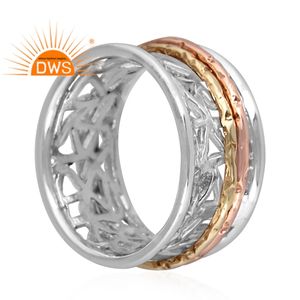 Anillo apilable hecho a mano, joyería de diseño de Plata de Ley 925, venta al por mayor, proveedor de joyería - Product Image 2